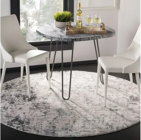 Safavieh Ruth Round Area Rug in Charcoal by Safavieh
