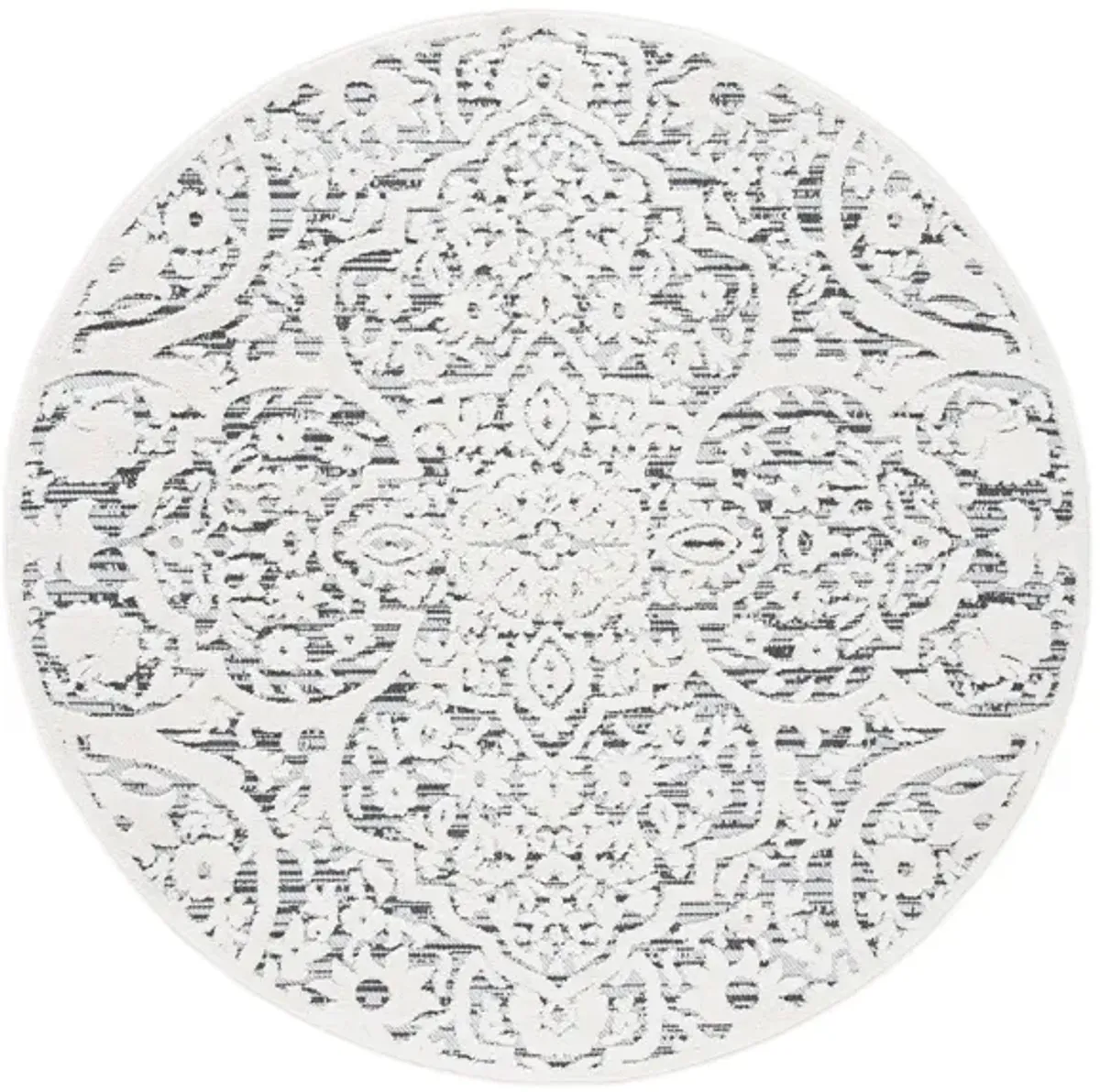 Cabana IV Area Rug in Ivory & Gray by Safavieh