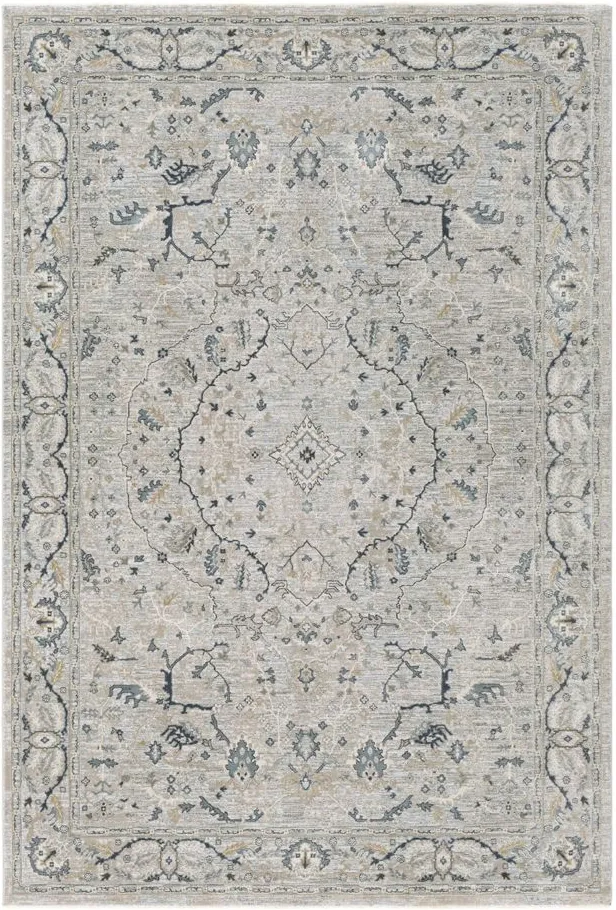 Glynn Seachan Area Rug in Green, Sage, Denim, Beige by Surya