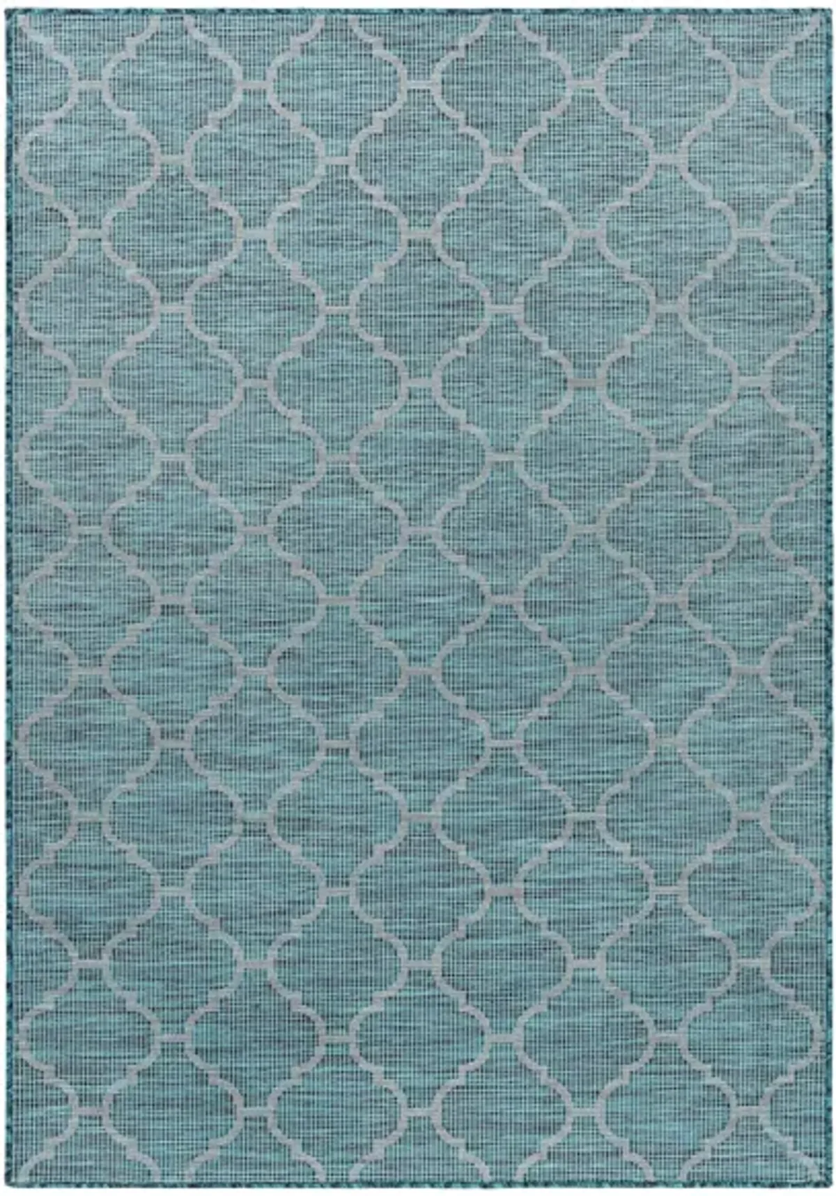 Pasadena Sage Indoor/Outdoor Area Rug in Aqua, Black by Surya