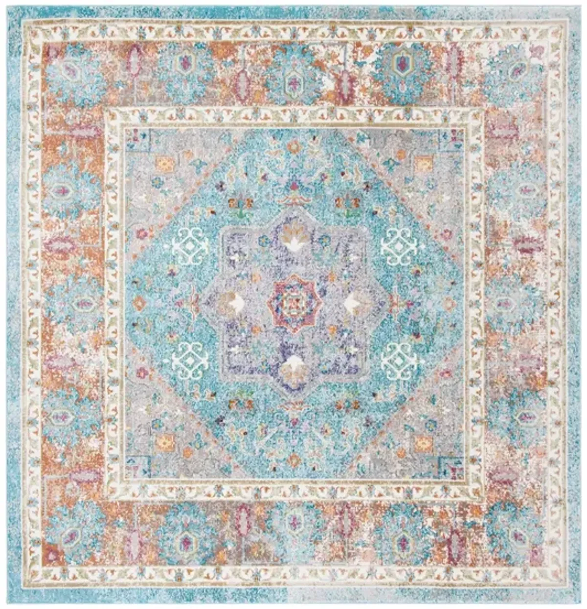 Aria Area Rug in Blue / Creme by Safavieh