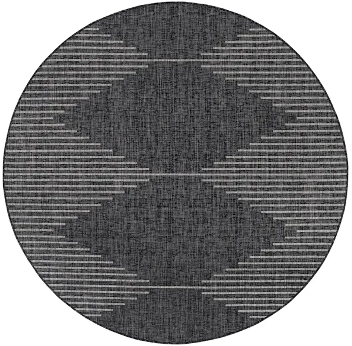 Eagean Area Rug in Charcoal, Cream, Light Gray by Surya