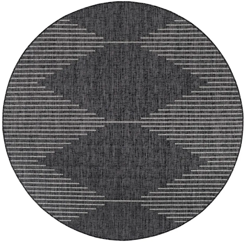 Eagean Area Rug in Charcoal, Cream, Light Gray by Surya