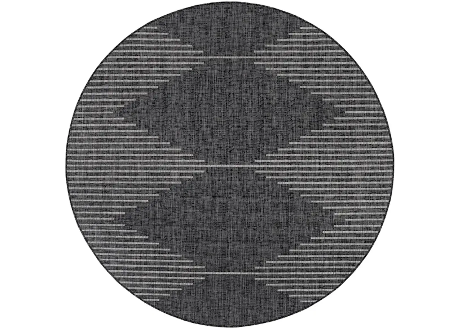 Eagean Area Rug in Charcoal, Cream, Light Gray by Surya