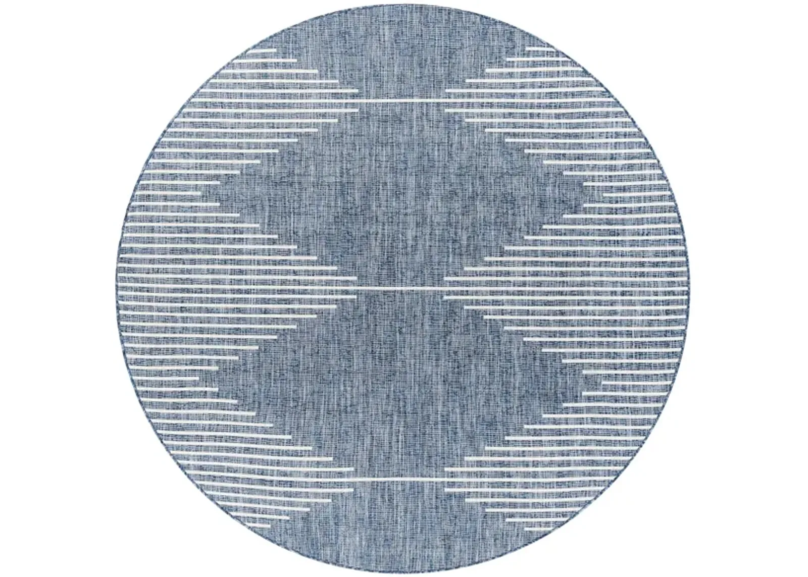 Eagean Area Rug in Bright Blue, Navy, Pale Blue, White by Surya