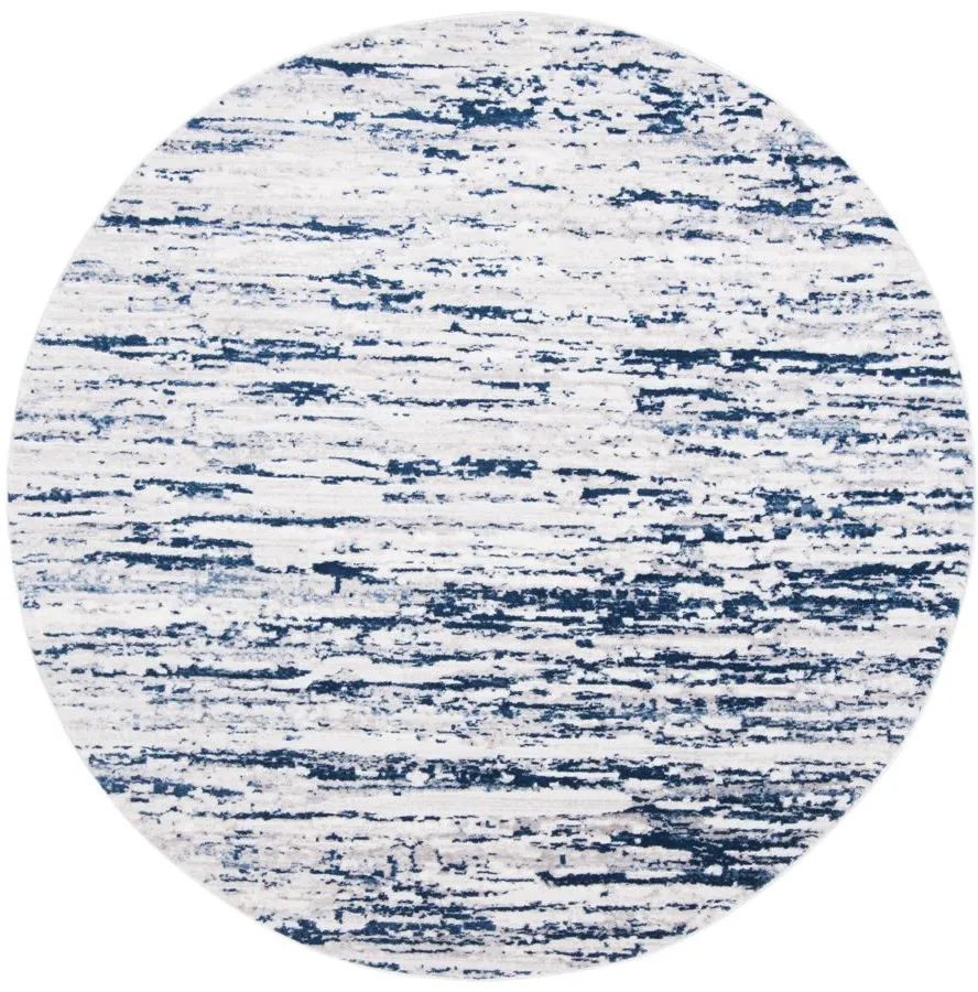 Amelia Area Rug in Gray / Navy by Safavieh