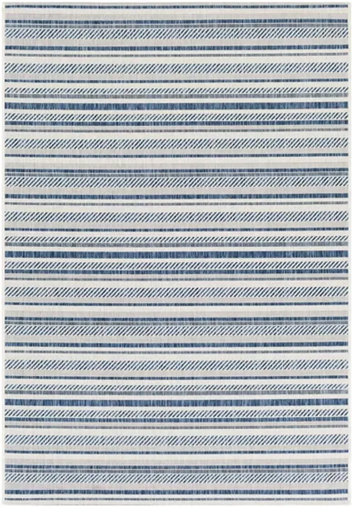 Eagean Indoor/Outdoor Area Rug in Denim/Navy/White by Surya