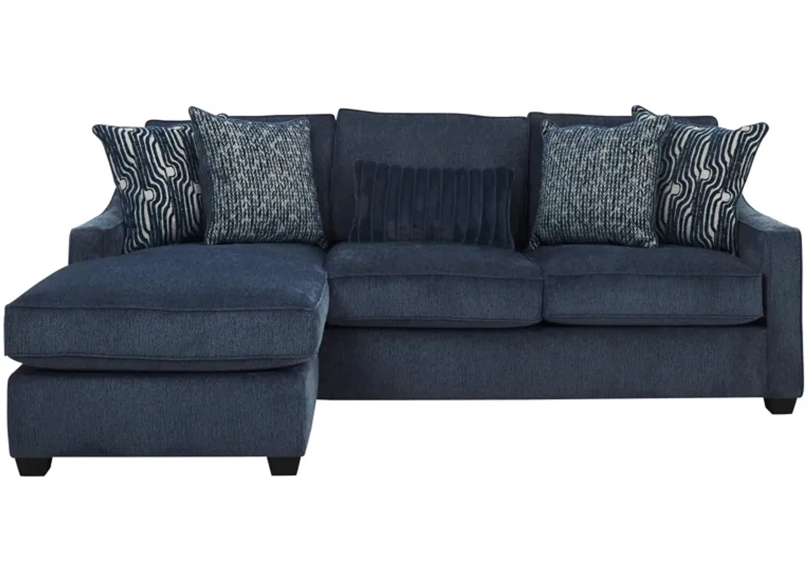 Arro Reversible Sofa Chaise in Plush Navy by Behold Washington