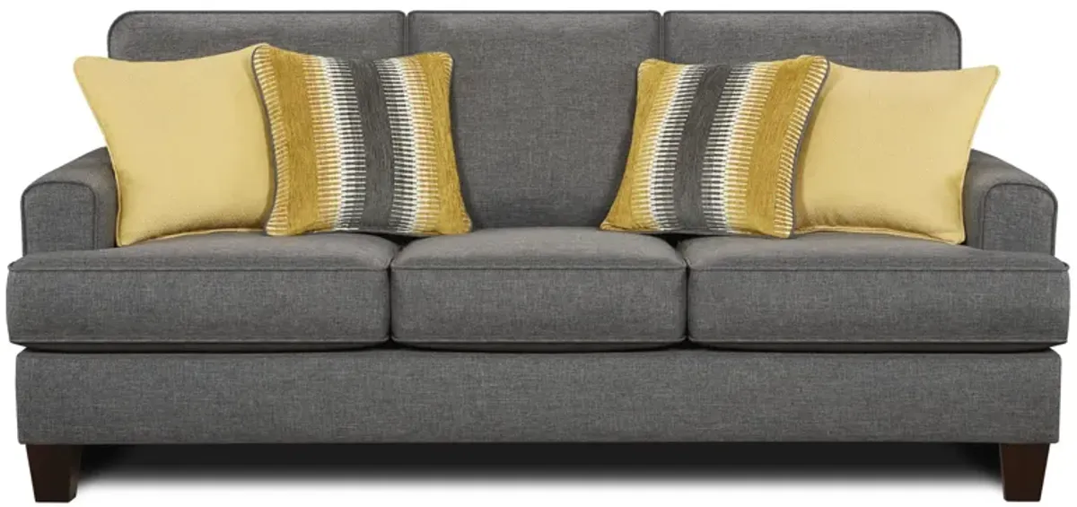 Willoughby Sofa in Maxwell Gray by Fusion Furniture