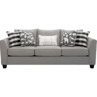 Daine Sofa in Popstitch Pebble by Fusion Furniture