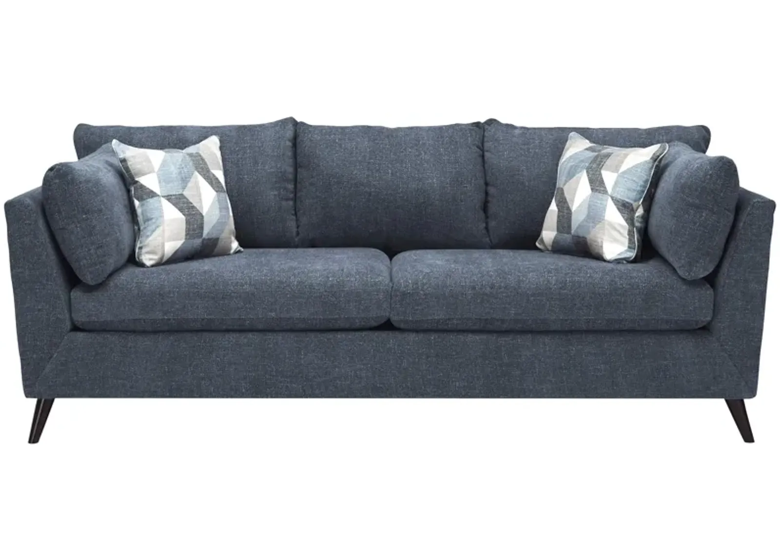 Caruso Sofa in Camila Indigo by H.M. Richards