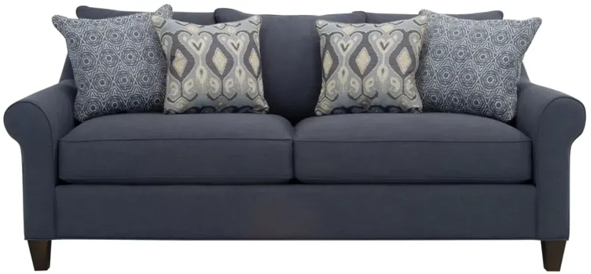 Gemma Sofa in Effie Indigo by H.M. Richards