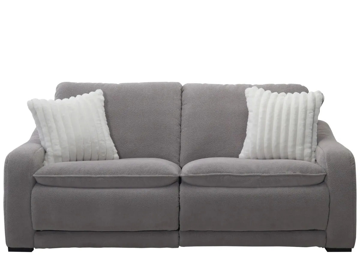 Celine Power Sofa w/ Power Headrest in Bliss Gray by Bellanest