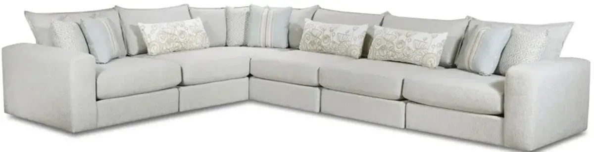 Durango 6-pc. Sectional in Mineral by Fusion Furniture