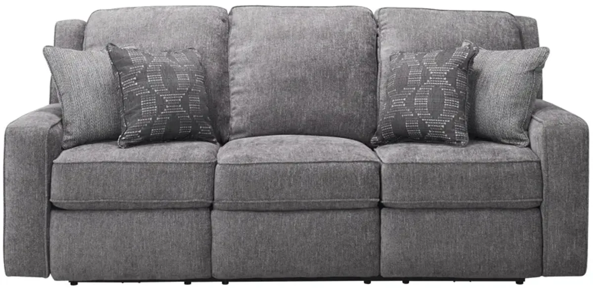 Reese Power Sofa w/ Power Headrest in Gray by Southern Motion