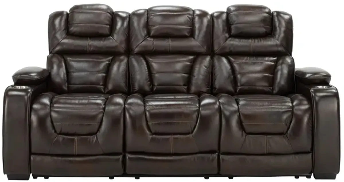 Othello Power Sofa w/Power Headrest in Manhattan Brown by Corinthian