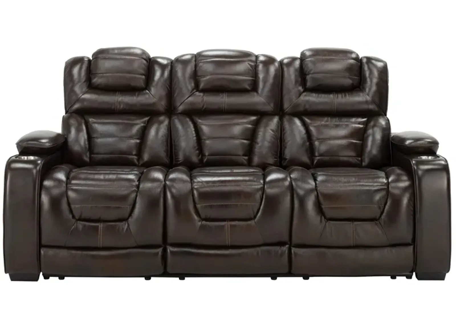 Othello Power Sofa w/Power Headrest in Manhattan Brown by Corinthian