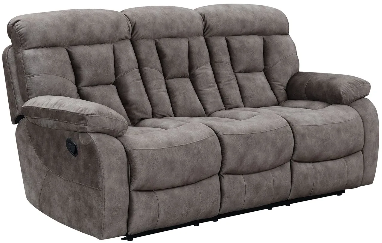 Bogata Recliner Sofa in Mushroom upholstery by Steve Silver Co.