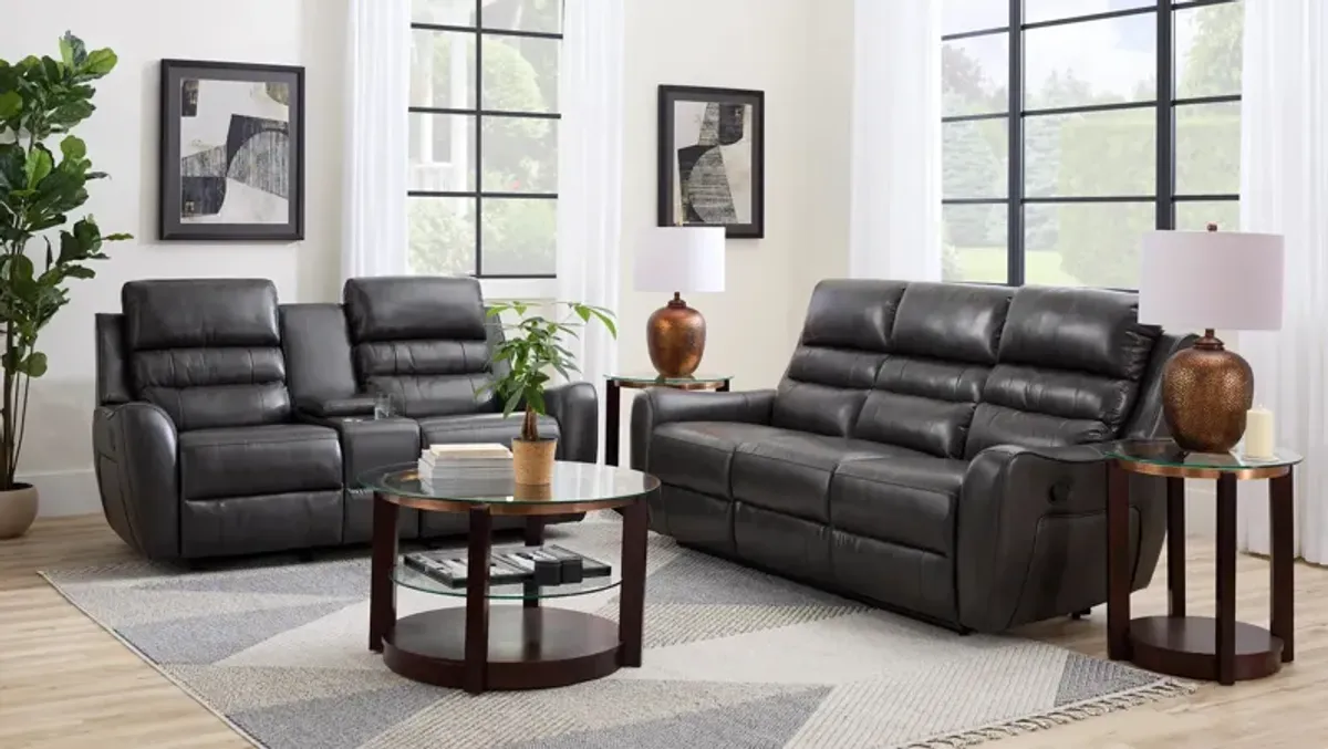 Keegan Reclining Sofa w/ Drop Down Table