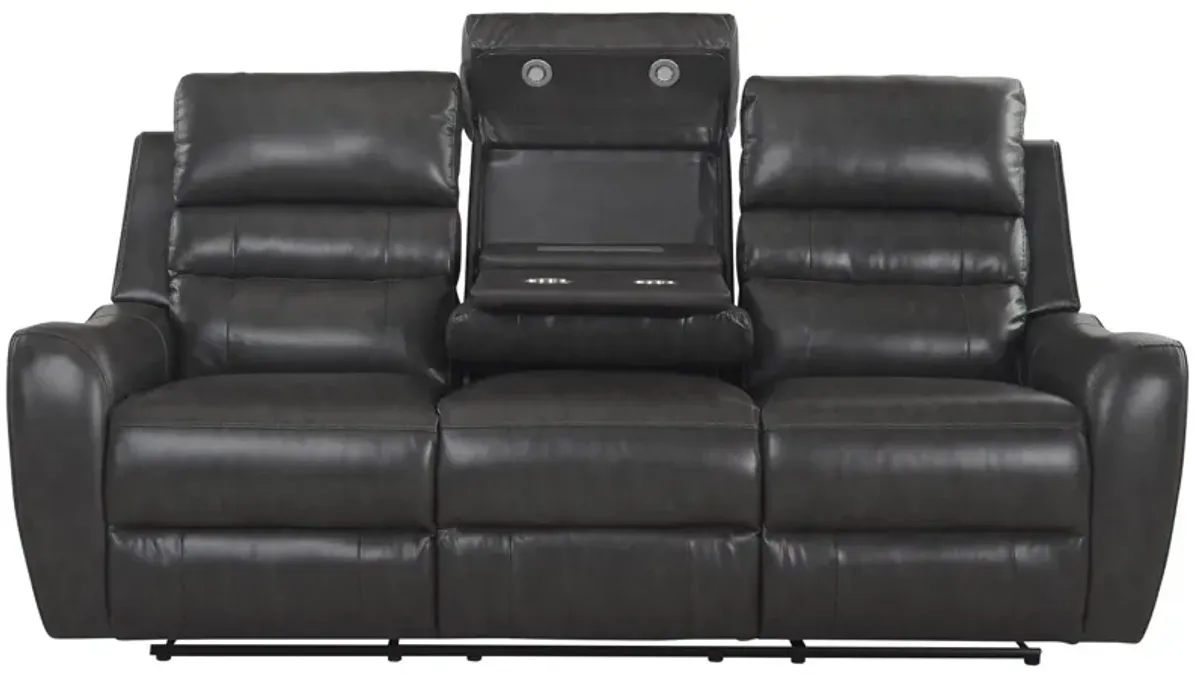 Keegan Reclining Sofa w/ Drop Down Table