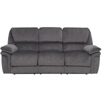 Portman Microfiber Reclining Sofa in Gray by Bellanest