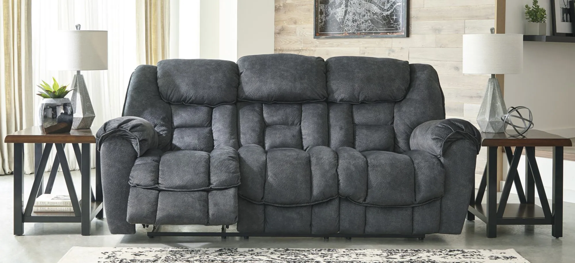 Capehorn Reclining Sofa in Granite by Ashley Furniture