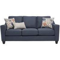 Flora Sofa in Laurent Steel Blue by Fusion Furniture