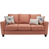 Flora Sofa in Laurent Coral by Fusion Furniture