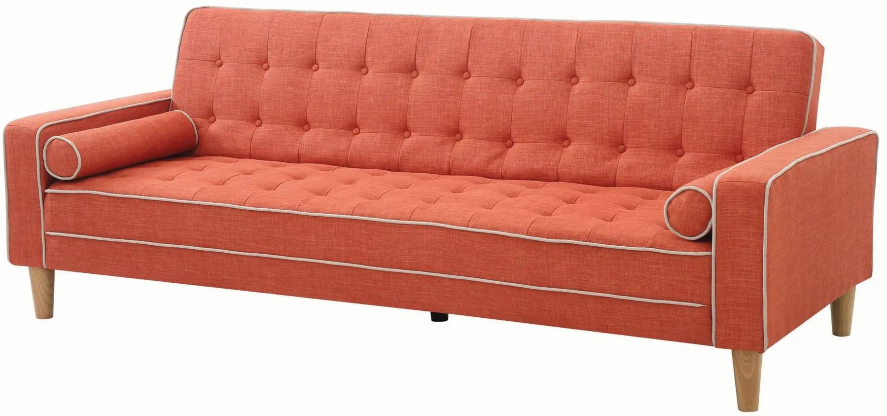 Andrews Klik Klak Sofa in Orange by Glory Furniture by Raymour