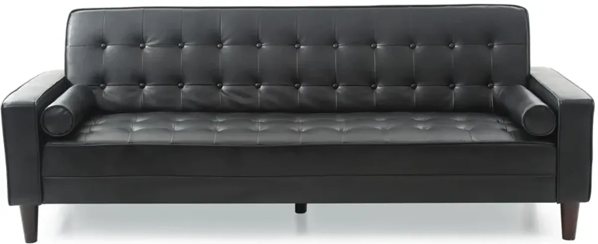 Andrews Klik Klak Sofa in Black by Glory Furniture