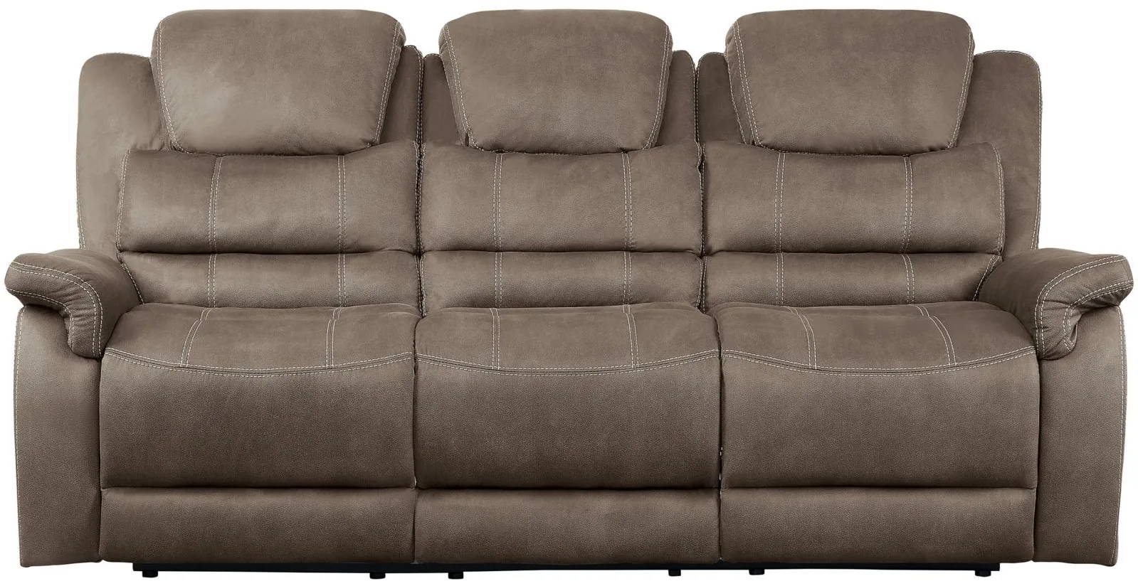 Prose Reclining Console Sofa in Brown by Homelegance