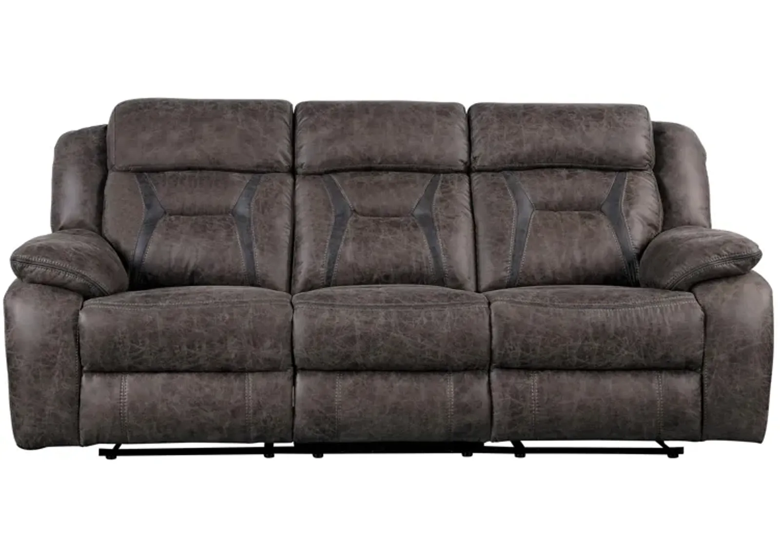 Lecter Reclining Sofa in Dark Brown by Homelegance