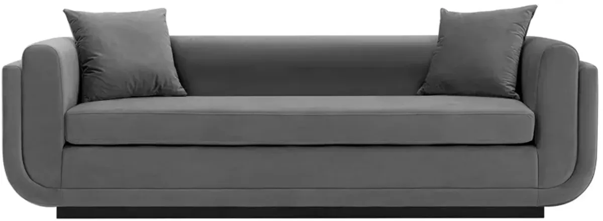 Edmonda Sofa in Dark Gray by Manhattan Comfort