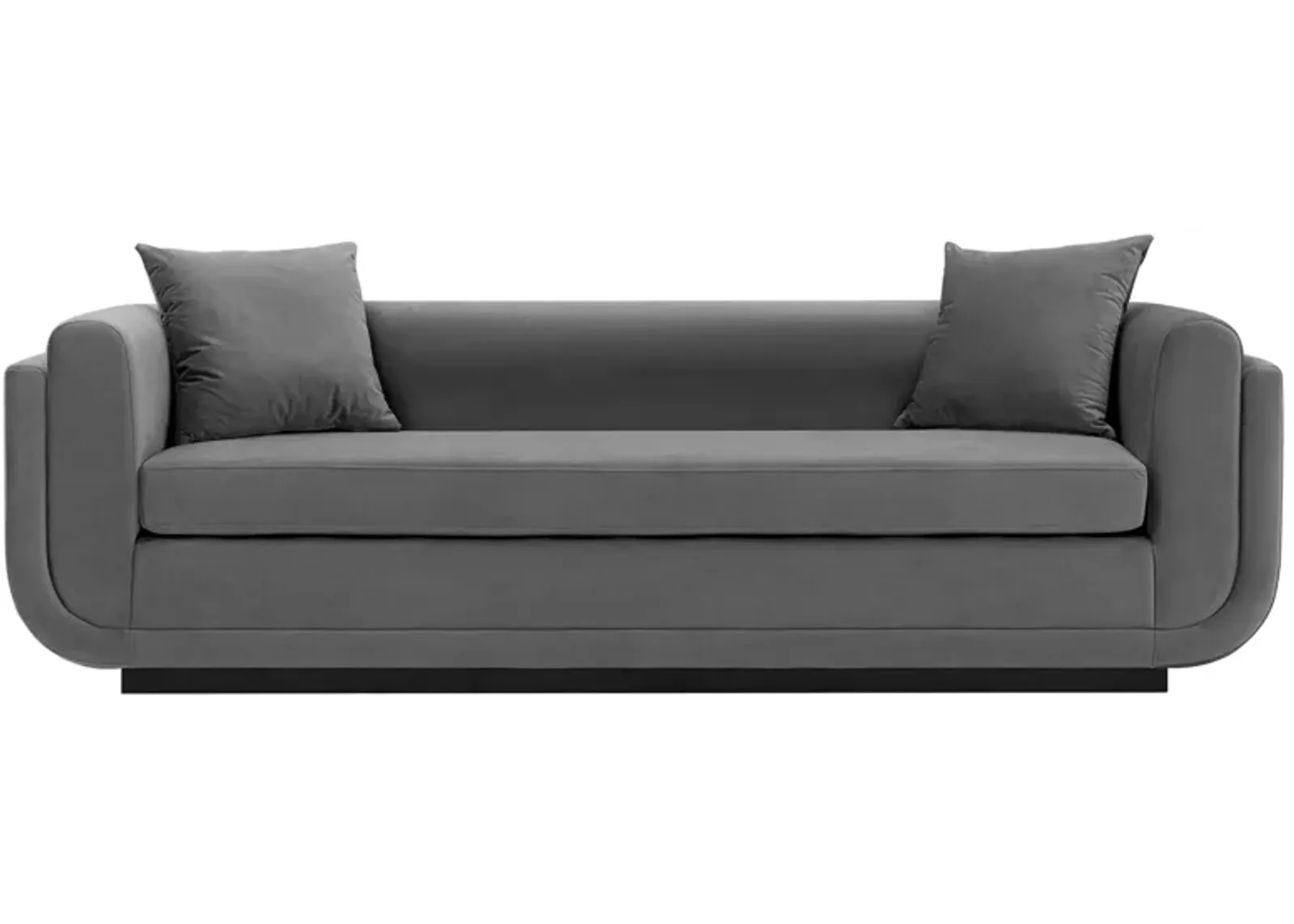 Edmonda Sofa in Dark Gray by Manhattan Comfort