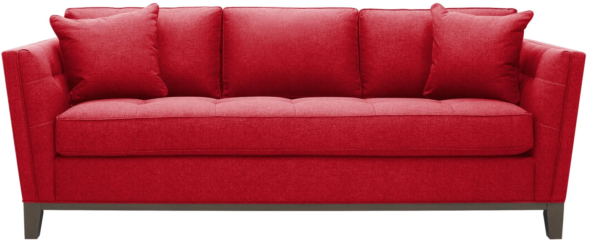 Macauley Sofa in Suede So Soft Cardinal by H.M. Richards