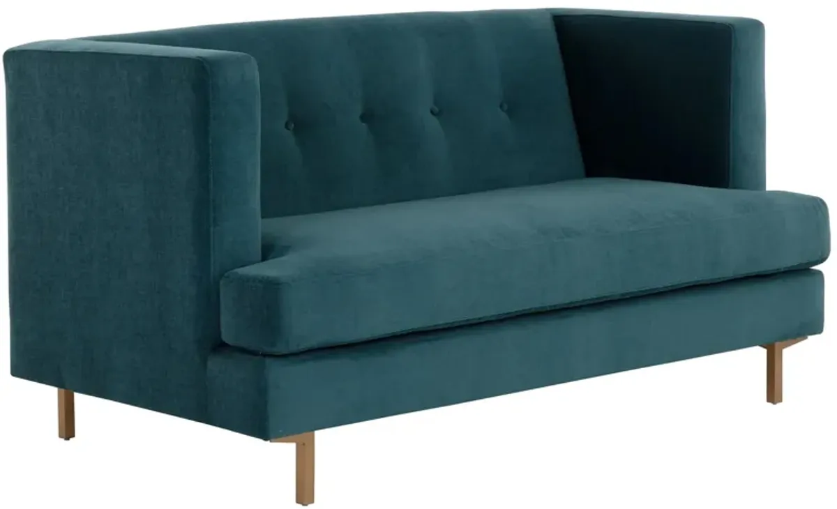 Sheridan 2 Seater Sofa in Danny Teal by Sunpan