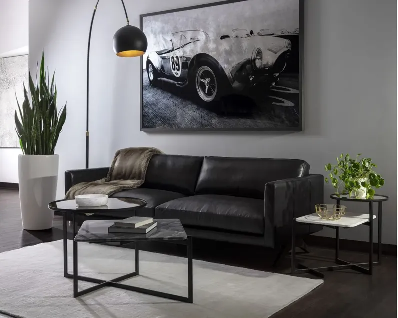 Rogers Sofa in Cortina Black by Sunpan