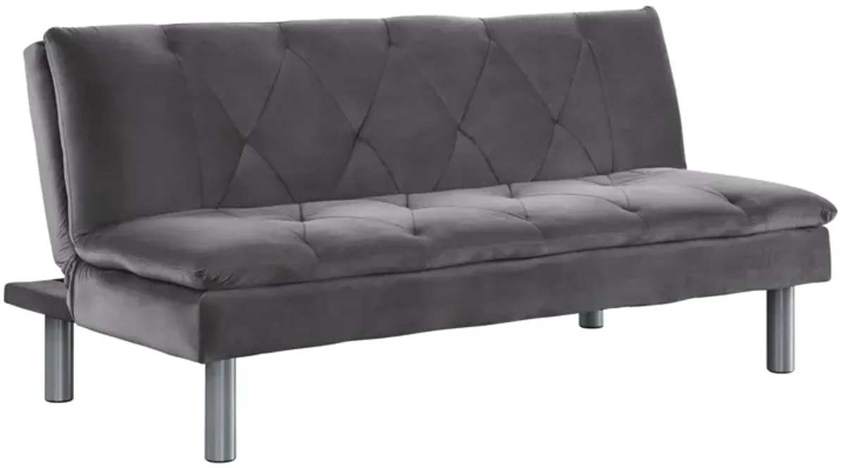 Yukko Sleeper Sofa in Gray by HomeRoots