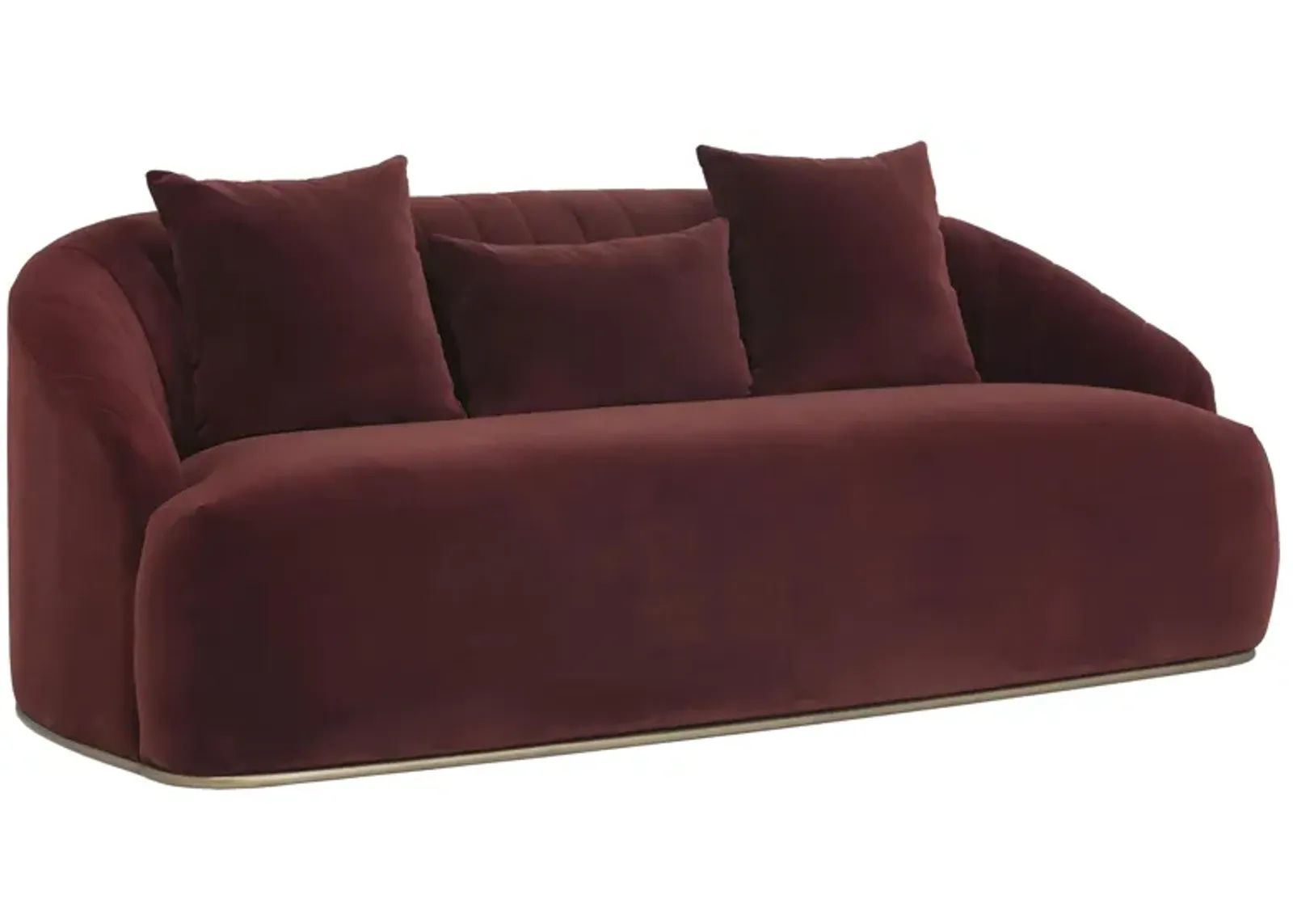 Astrid Sofa in Merlot by Sunpan