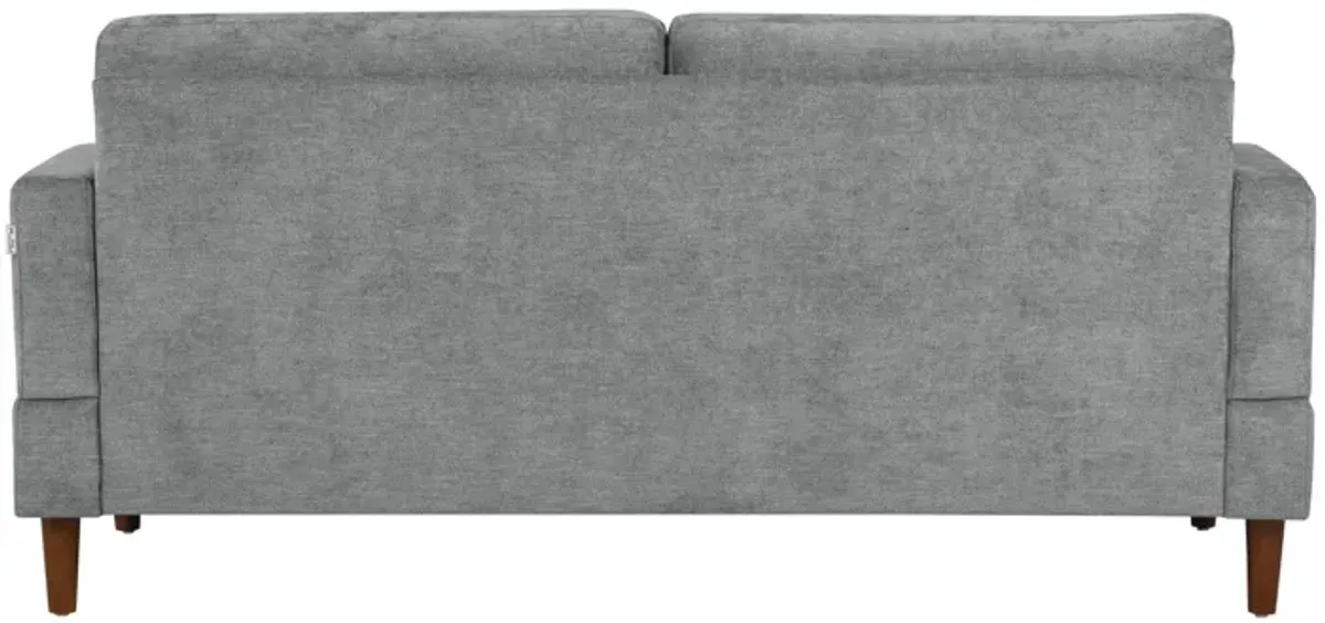 Oskar Sofa in Light Gray by Lifestyle Solutions