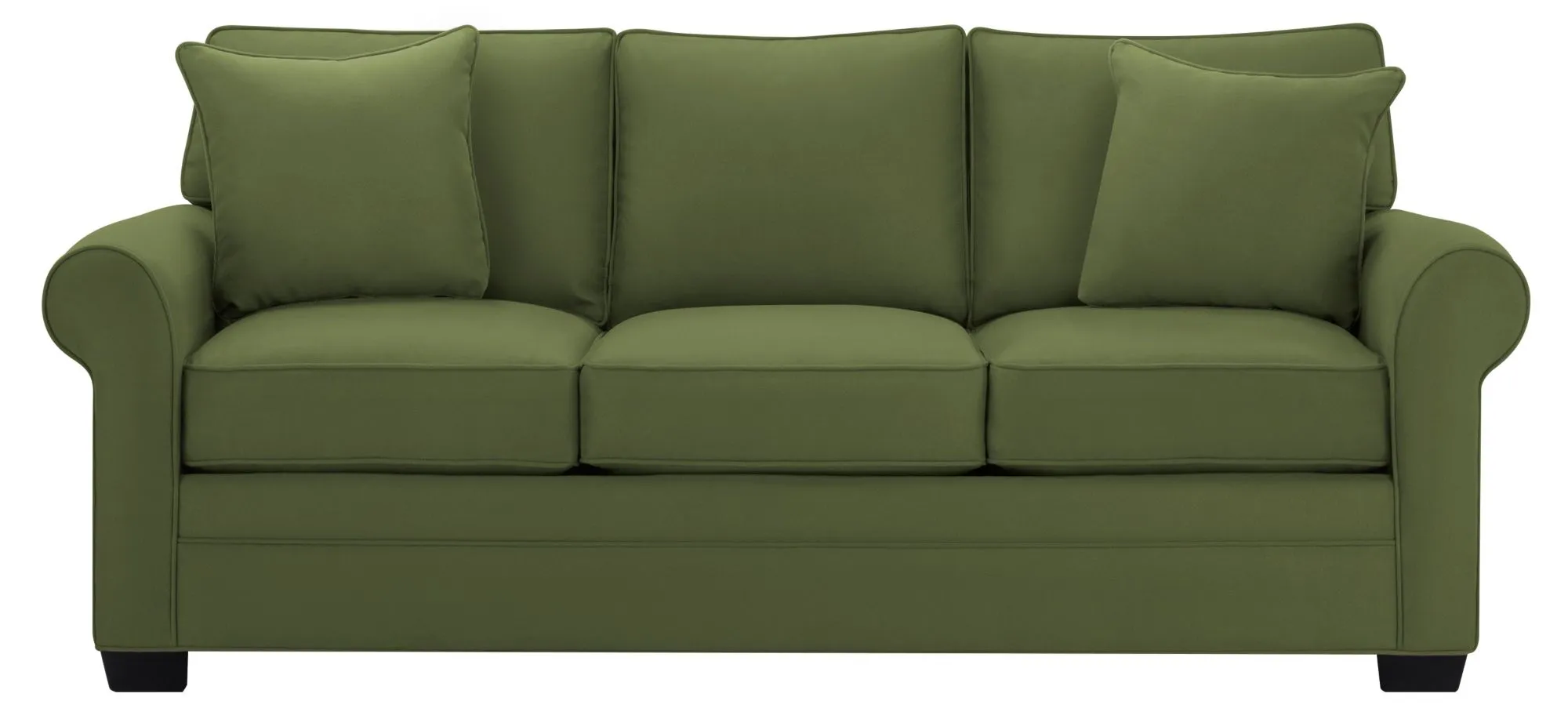 Glendora Sofa in Suede So Soft Pine by H.M. Richards