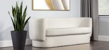 Valence Sofa in Maya White by Sunpan