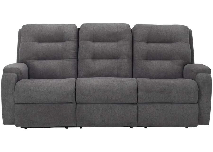 Halenbeck Triple Power Sofa in Dark Gray by Flexsteel