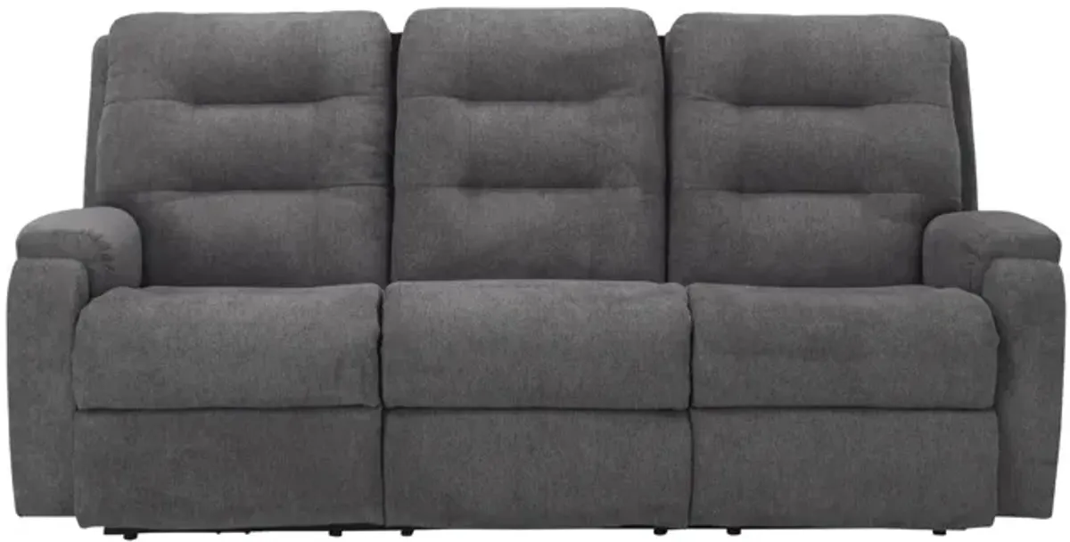 Halenbeck Triple Power Sofa in Dark Gray by Flexsteel