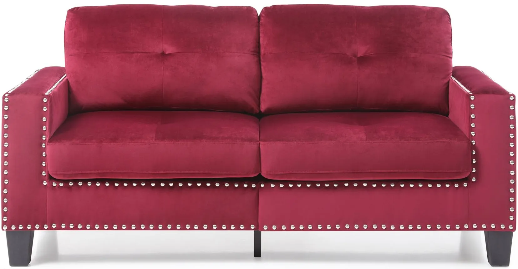 Nailer Sofa in Burgundy by Glory Furniture