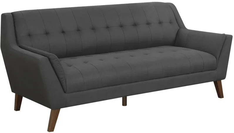 Elise Sofa in Charcoal Pebble by Emerald Home Furnishings