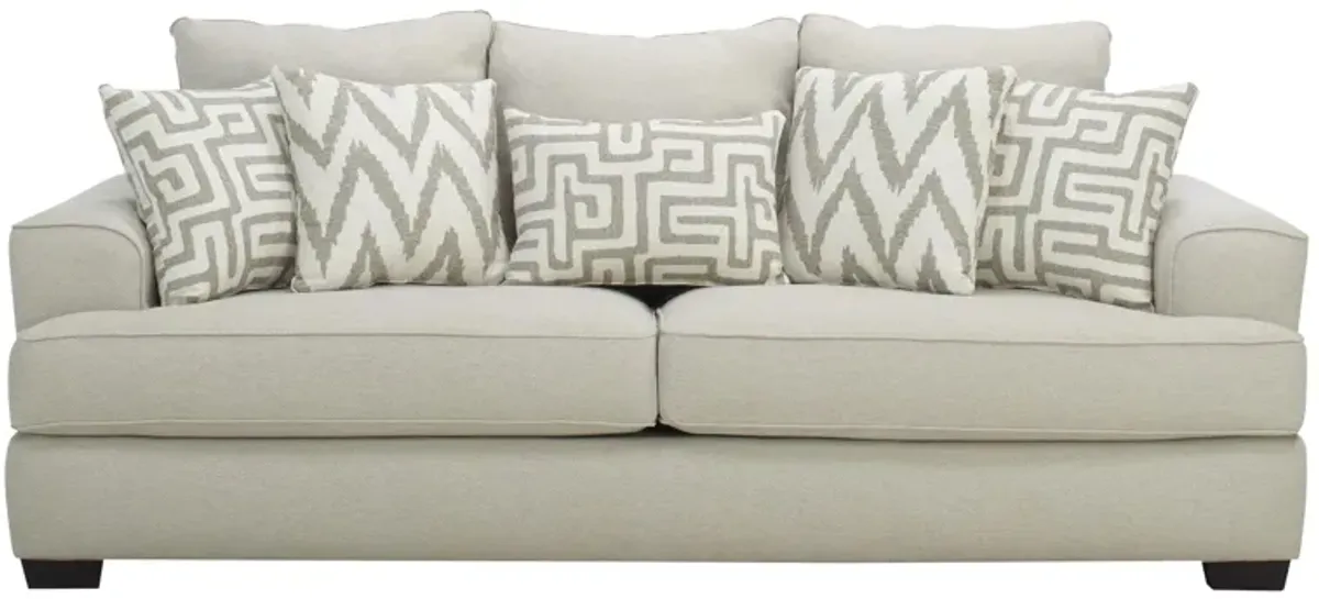 Marisa Chenille Sofa in Beige by Corinthian