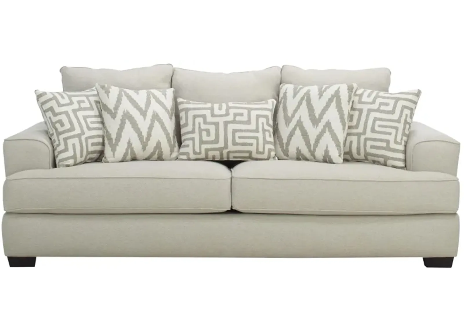 Marisa Chenille Sofa in Beige by Corinthian