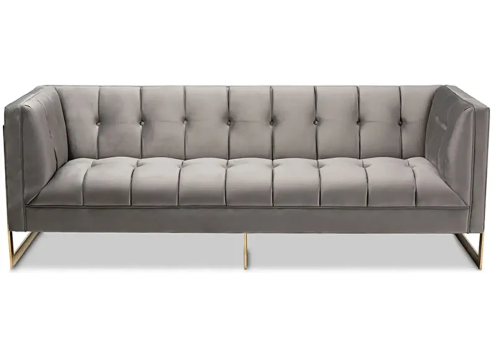 Ambra Sofa in Gray/Gold by Wholesale Interiors