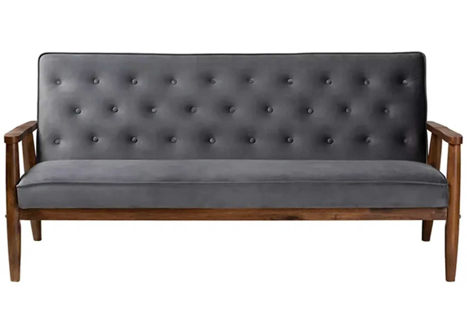 Sorrento Sofa in Gray/Brown by Wholesale Interiors